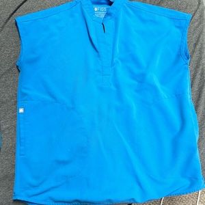 FIGS Xxs Rafaela top and xs high waisted joggers in Capri Blue